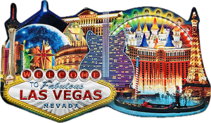 Las Vegas Strip Multi-Foil Magnet