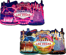 Las Vegas Landmarks Multi-Foil Magnet