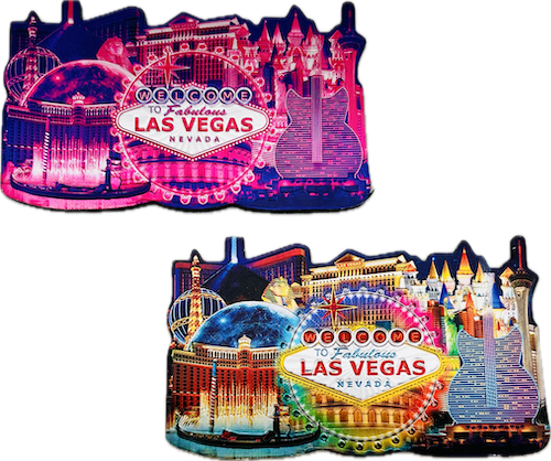 Las Vegas Landmarks Multi-Foil Magnet