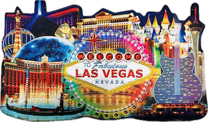 Las Vegas Landmarks Multi-Foil Magnet