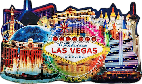 Las Vegas Landmarks Multi-Foil Magnet