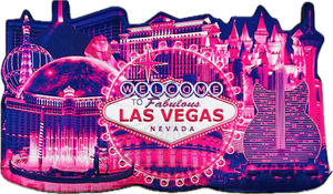 Las Vegas Landmarks Multi-Foil Magnet