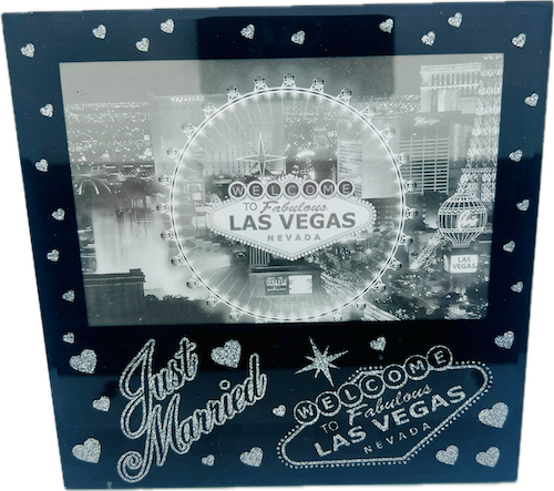 Just Married - Welcome to Fabulous Las Vegas Picture Frame