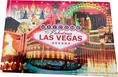 Las Vegas Promo Tin Magnets