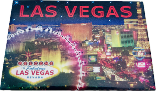 Las Vegas Promo Tin Magnets