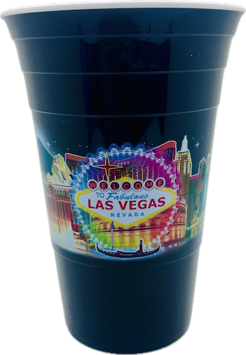 Las Vegas Landmark Plastic Cups