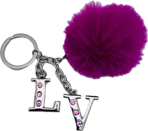 Las Vegas Pom Pom Keychain