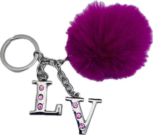 Las Vegas Pom Pom Keychain