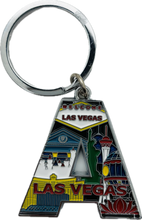 Las Vegas Landmarks Initial Keychain