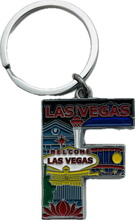 Las Vegas Landmarks Initial Keychain