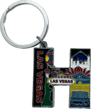 Las Vegas Landmarks Initial Keychain