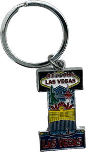 Las Vegas Landmarks Initial Keychain