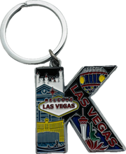 Las Vegas Landmarks Initial Keychain