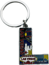 Las Vegas Landmarks Initial Keychain