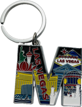 Las Vegas Landmarks Initial Keychain