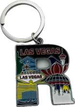 Las Vegas Landmarks Initial Keychain