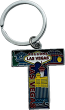 Las Vegas Landmarks Initial Keychain