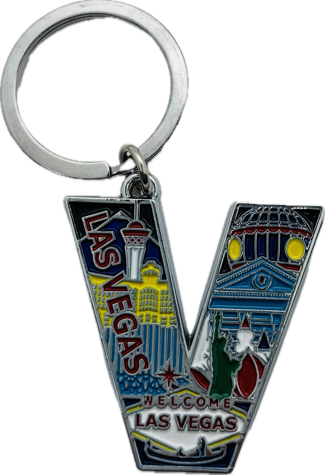 Initial Keychain Las Vegas Landmarks