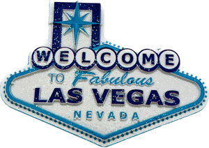 Welcome to Fabulous Las Vegas Glitter Magnet