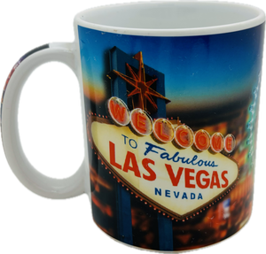 Las Vegas Welcome Sign & Skyline  Ceramic Mug