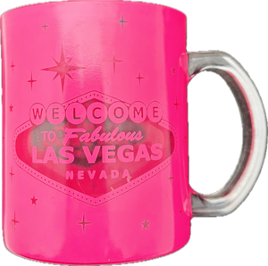 Las Vegas Welcome Sign Transparent - 11 oz - Glass Mug