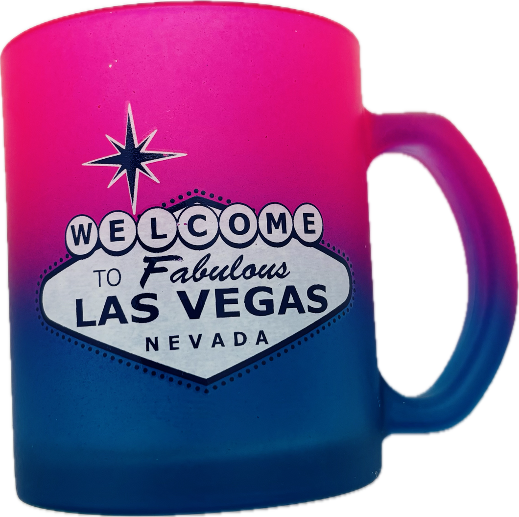 Las Vegas Welcome Sign Transparent - 11 oz - Glass Mug