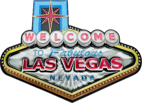 Welcome to Fabulous Las Vegas Sign 3D Foil Magnet