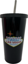 Las Vegas Metallic Tumbler w/ Straw