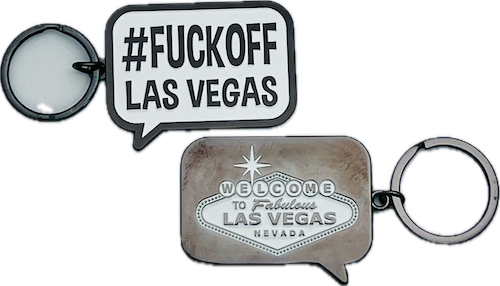 #Fuck Off Las Vegas Keychain