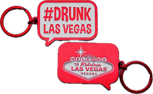 #Drunk Las Vegas Keychain