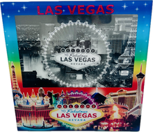 Las Vegas Strip Skyline - Rainbow Picture Frame