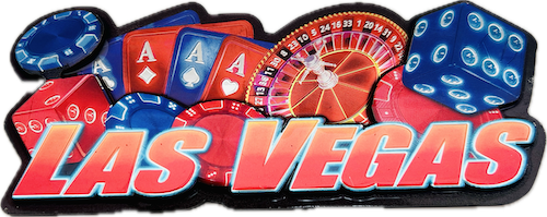 Las Vegas Games 3D Multi-Foil Magnet