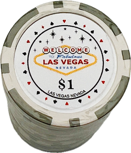 Welcome to Fabulous Las Vegas Sign Poker Chips  in Tube