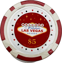 Welcome to Fabulous Las Vegas Sign Poker Chips  in Tube