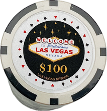 Welcome to Fabulous Las Vegas Sign Poker Chips  in Tube