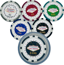 Welcome to Fabulous Las Vegas Sign Poker Chips  in Tube