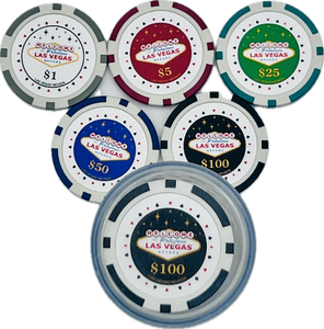 Welcome to Fabulous Las Vegas Sign Poker Chips  in Tube