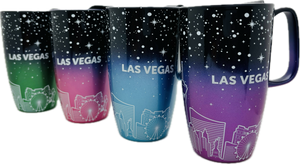 Las Vegas Starry Night Skyline Travel Mug