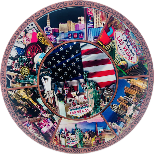 Las Vegas America Commemorative Plate