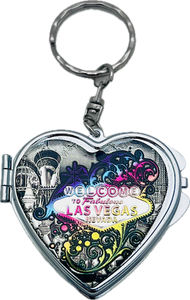 Las Vegas Love Yourself Heart Compact Key Chain