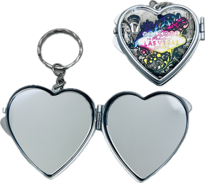 Las Vegas Love Yourself Heart Compact Key Chain