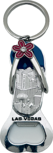 Flip Flop Las Vegas Bottle Opener Key Chain