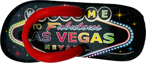 Las Vegas Flip Flop Magnet