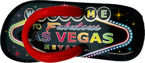 Las Vegas Flip Flop Magnet