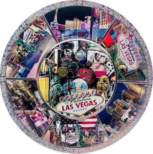 Las Vegas Gambling Commemorative Plate