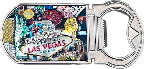 Las Vegas Icons & Games Bottle Opener