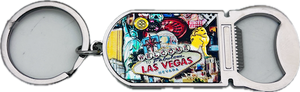 Las Vegas Icons & Games Bottle Opener Key Chain