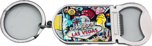 Las Vegas Icons & Games Bottle Opener Key Chain