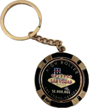 Vegas High Roller Poker Chip Keychain
