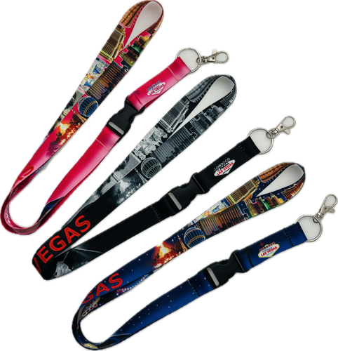 Las Vegas Sign and Skyline Themed Lanyard